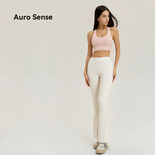 AuroSense กางเกงขายาว กางเกง กางเกงวิ่ง สำหรับ ผู้หญิง ทรงเอวสูง กางเกงขาบาน ทรงสวยพอตัว ออกแบบ เรียบง่าย new colors