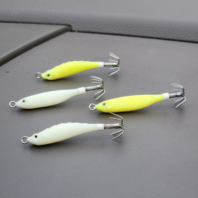 โยเบา YOTAKO รุ่นลูกปลา น้ำหนัก 2 กรัม ใช้เป็นโยพ่วง สำหรับตกหมึกกล้วย หมึกหลอด