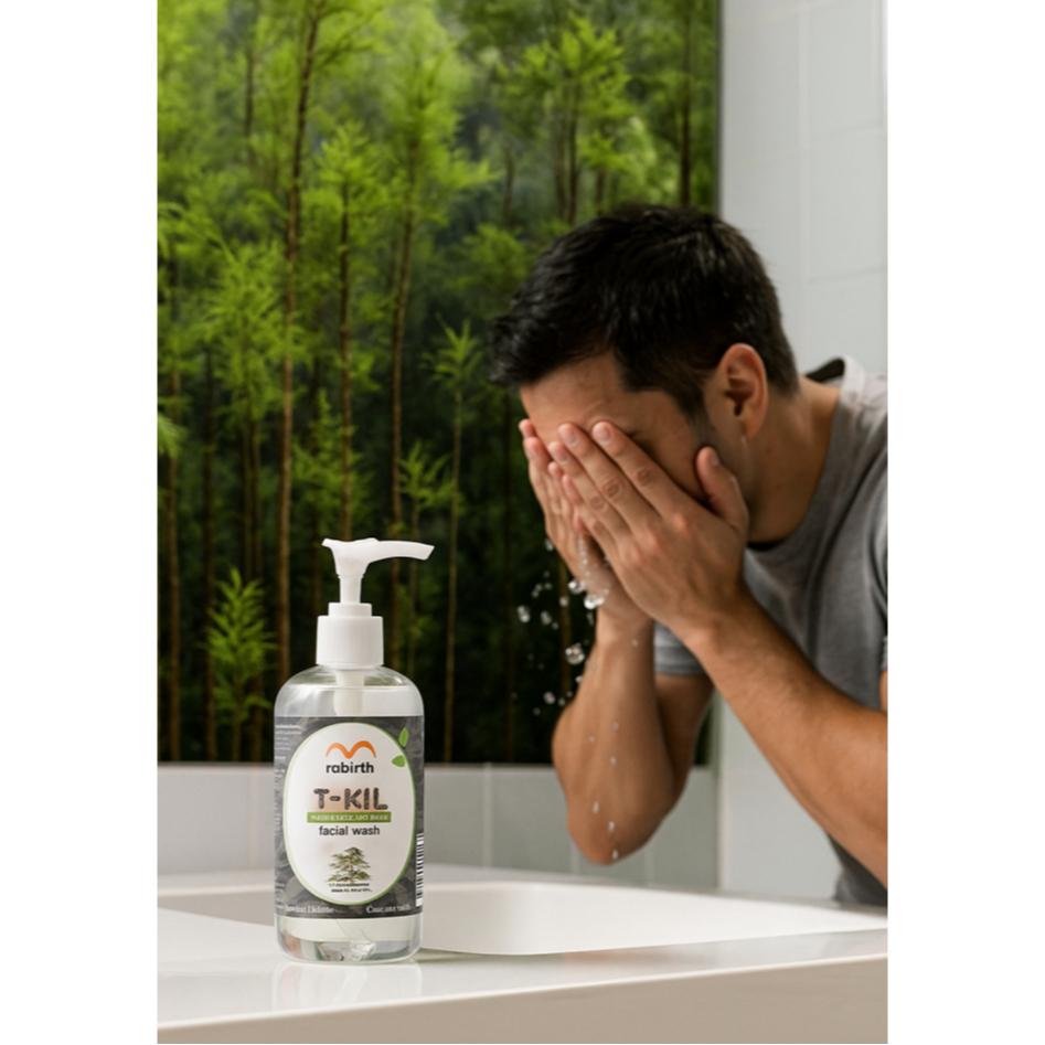 Rebirth Tea Tree herbal max face wash 500 ML เจลล้างหน้า จาก ออสเตรเลีย