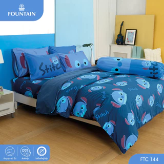 Fountain FTC144 การ์ตูน Tsum Tsum ลิขสิทธิ์แท้ Disney สัมผัสนุ่มลื่น ชุดเครื่องนอนฟาวน์เทน ผ้าปูที่นอน ผ้านวม