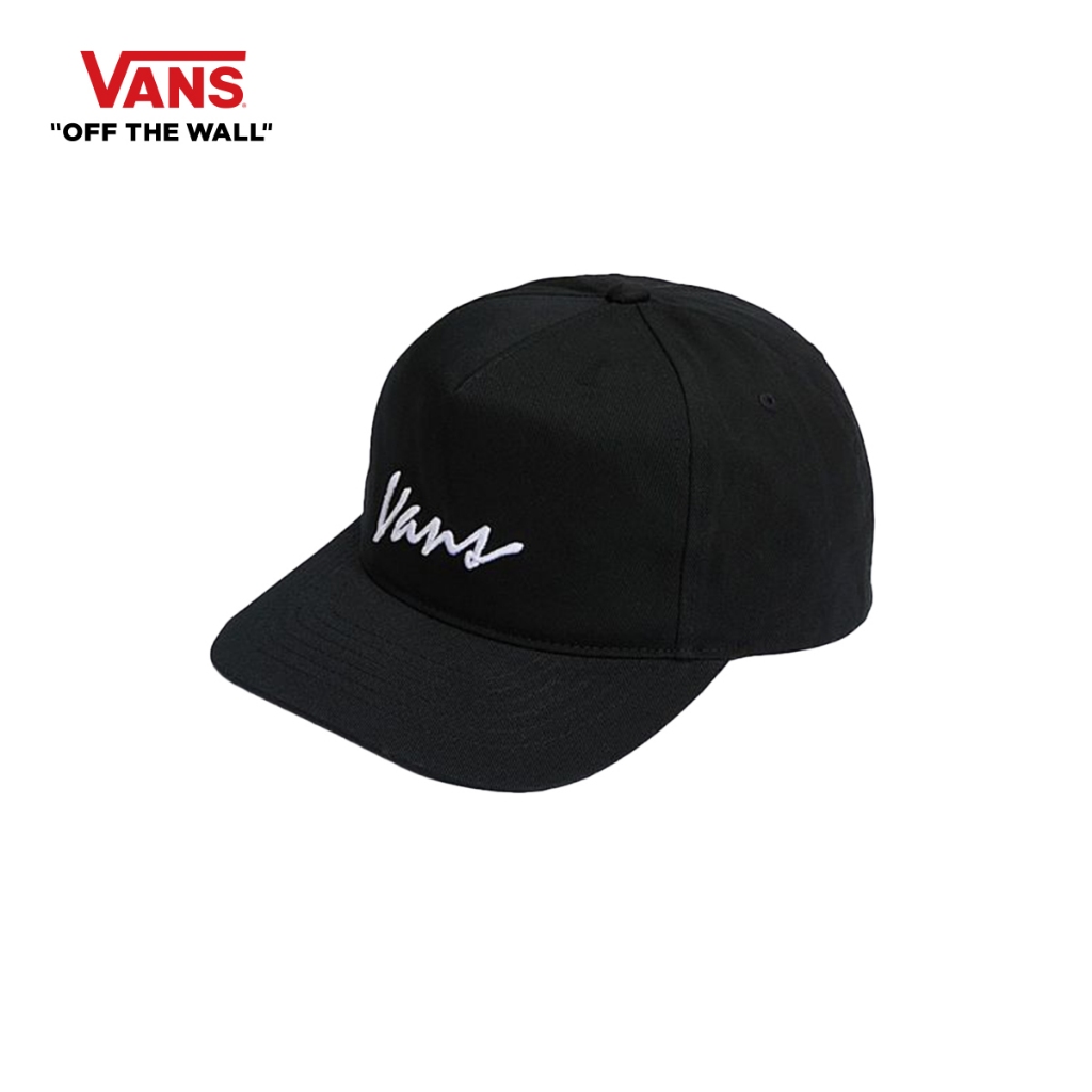 VANS CLASSIC SCRIPT SNAPBACK - BLACK หมวก หมวกแก๊ปแวนส์ ผู้ชาย ผู้หญิง