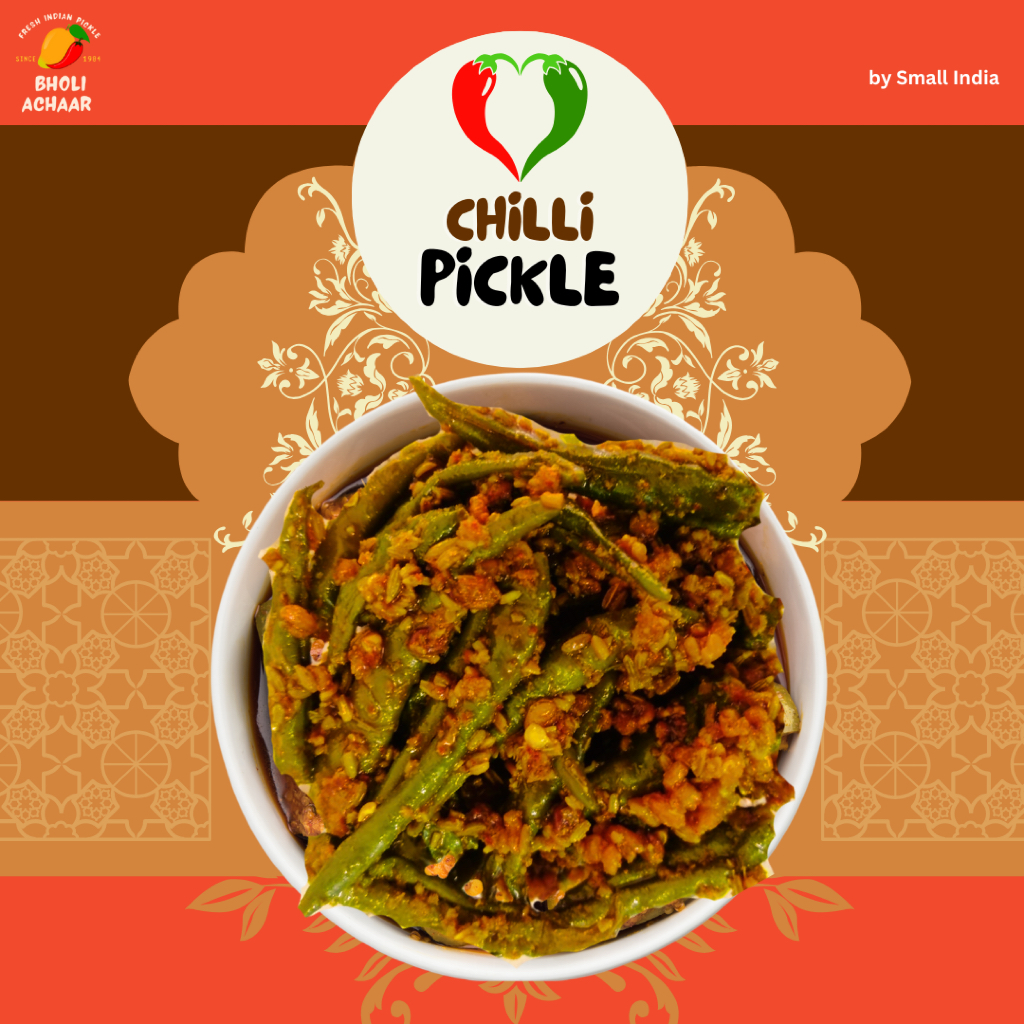 {**ส่งฟรี**} SMALL INDIA 🌶 Chili Pickle India Achaar 🌶 Home Made Fresh Pickle