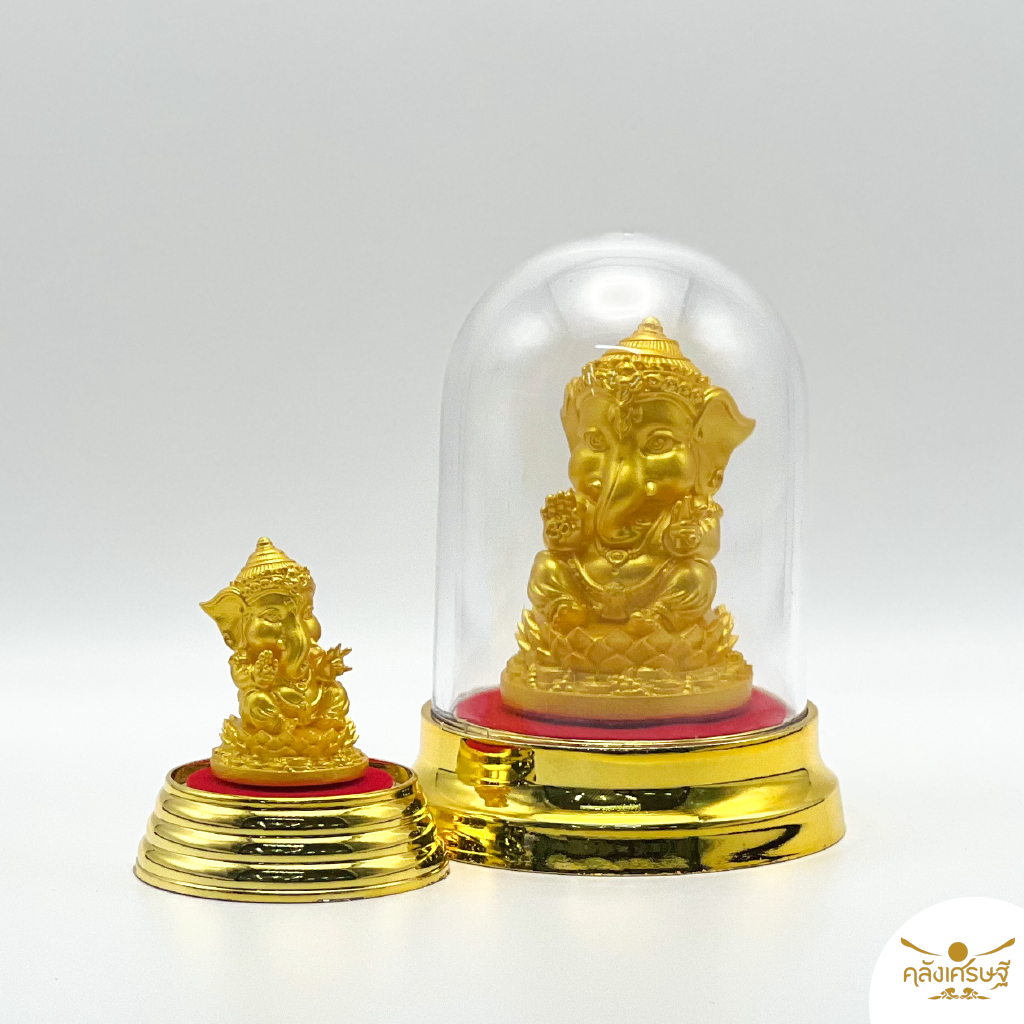 องค์พระพิฆเนศปางเด็ก มีให้เลือก 4 สี 4 ความหมาย ของมงคลสายมูที่ควรมี มาพร้อมที่ครอบแก้วฐานทอง 2 ไซส์