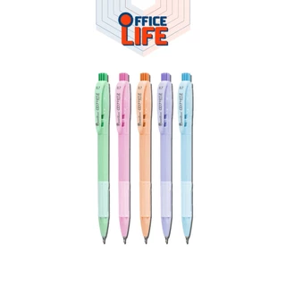 Quantum (ควอนตัม) ปากกาลูกลื่น รุ่น 007 Hitz Pastel ขนาด 0.7 มม. หมึกดำ แดง น้ำเงิน ( 1 ด้าม / คละสีด้าม )