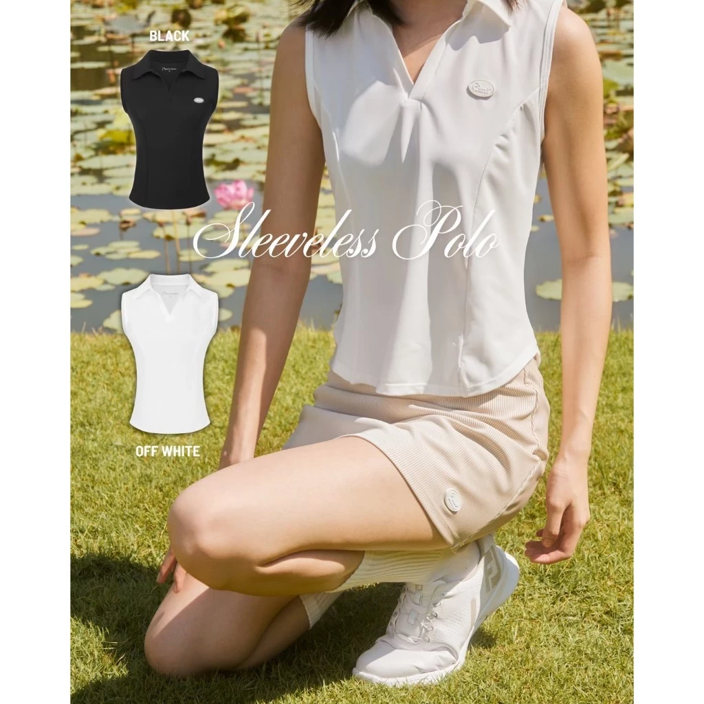Muuv & Gruuv Sleeveless Polo เสื้อโปโลแขนกุด ผ้าระบายอากาศดี