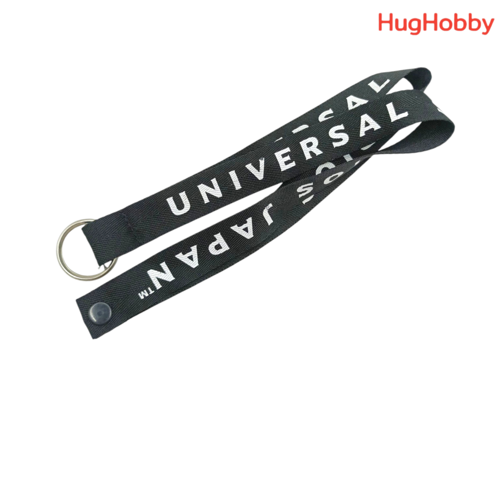 [มือ2] สายคล้องคอ สายห้อยบัตร สีดำ Universal Studios Japan USJ งานแท้จากญี่ปุ่น