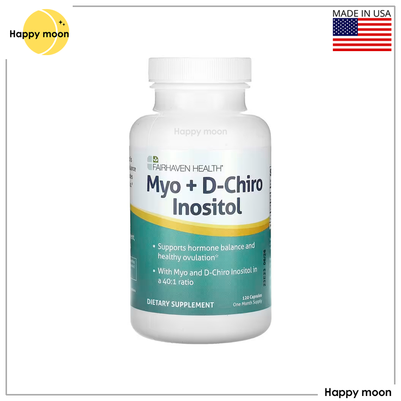 Fairhaven Health, Myo + D-Chiro Inositol, 120 Capsules