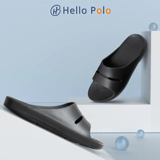 Hello Poloรองเท้าแฟชั่นลําลอง รองเท้าสุขภาพ ชาย นุ่มใส่สบาย กันน้ำ กันลื่น น้ำหนักเบา สลิปเปอร์นุ่มๆ สไตล์ทันสมัยHP8001