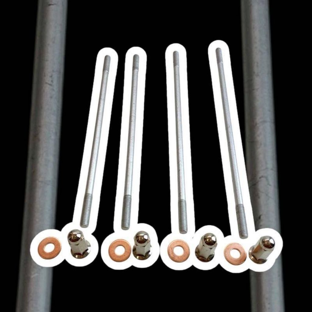 เสาเสื้อแต่ง พร้อมน็อตมีขนาด 8.7/9/9.5/10 นิ้วใส่เวฟ125-MIo-โซนิค และอื่นๆ ส่งของเร็ว - รูปที่ 4