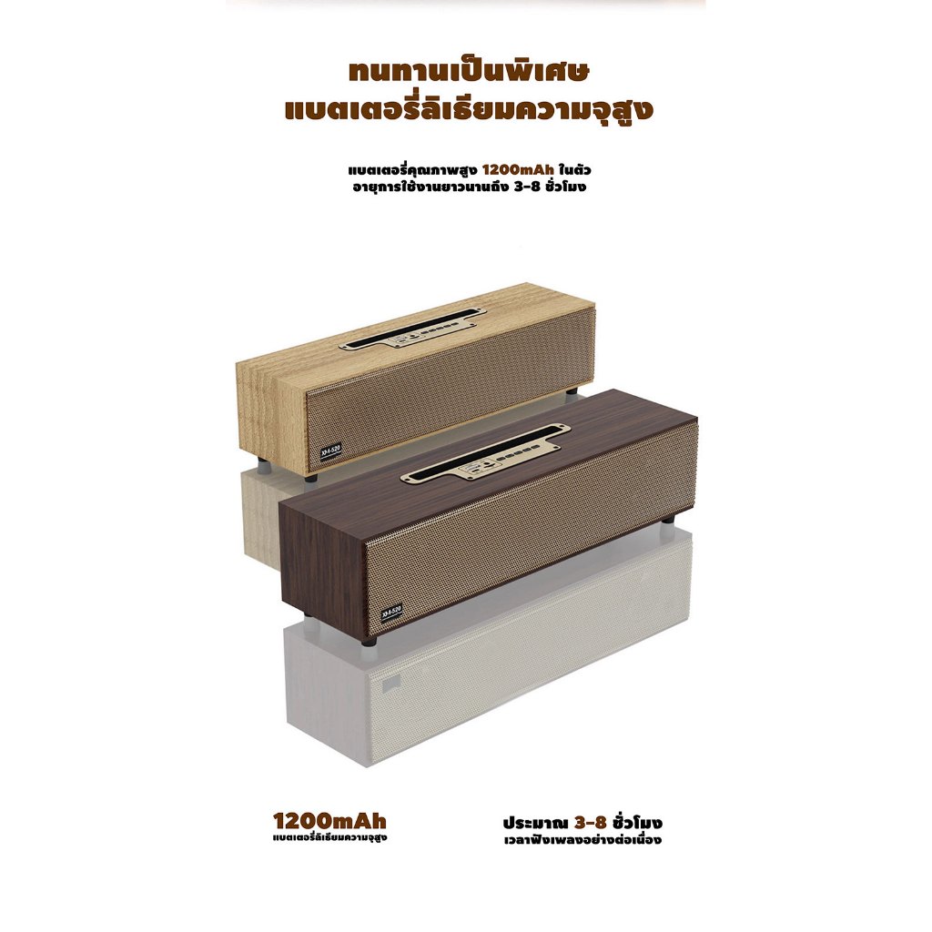 Bluetooth Speaker ลำโพงบลูทูธ  ดอกลำโพง สามารถใช้เป็นที่วางโทรศัพท์มือถือได้ คุณภาพเสียงสูง #E25 ราคา ถูกที่สุด ดีลบีเคเค แกลเลอรีภาพที่ 6