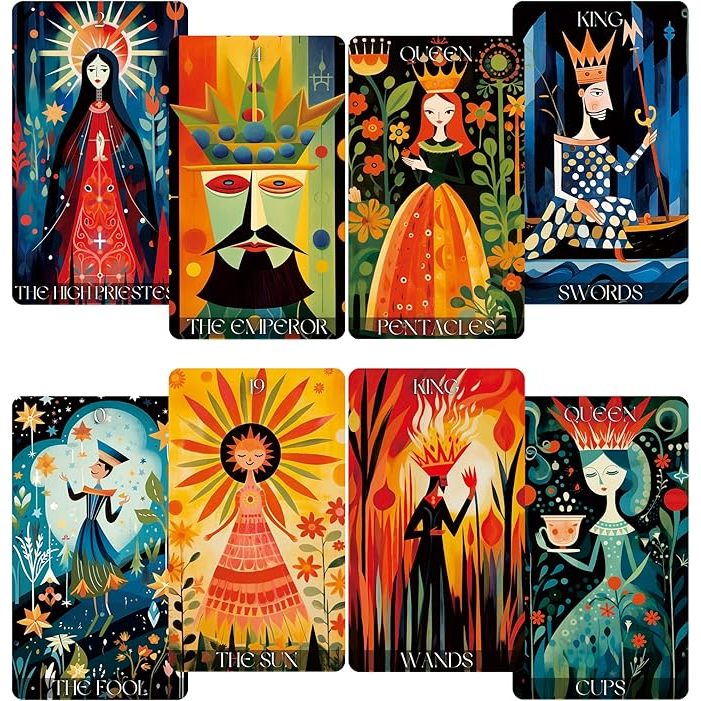 ไพ่ทาโรต์ Wonderland Tarot Deck, Tarot Cards for Beginners, Fortune Telling Cards