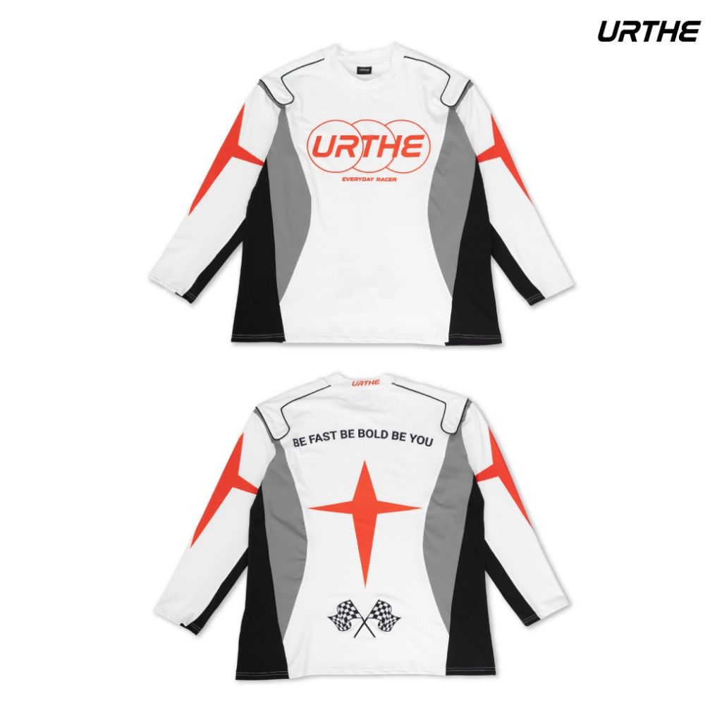 URTHE - เสื้อยืด แขนยาว Oversize รุ่น EVERYDAY RACER