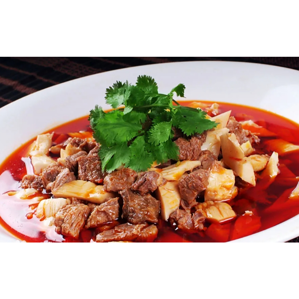 F009-เนื้อหมาล่าหน่อไม้ 麻辣牛肉笋子