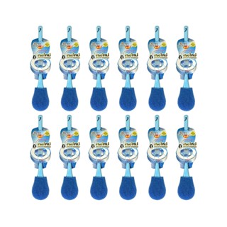 โพลี-ไบรท์ แปรงขัดโถสุขภัณฑ์ สีฟ้า x 12 ชิ้น