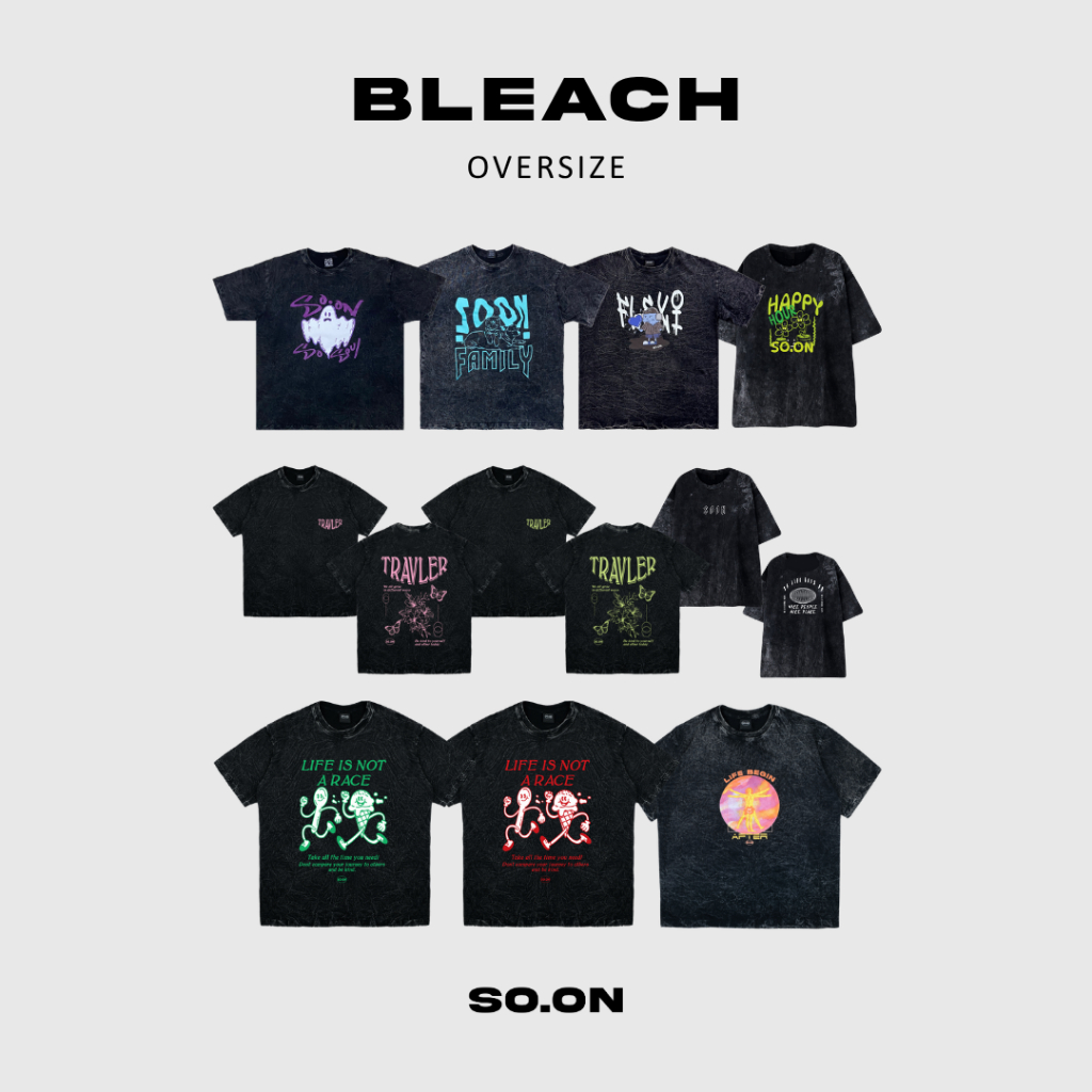 🌴SO.ON เสื้อฟอก Oversize รุ่น Bleach