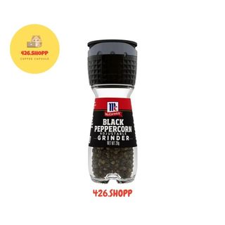 [BBF01/2030] McCormick Black Peppercorn Grinder แม็คคอร์มิค พริกไทยดำ แบบขวดฝาบด 28 กรัม