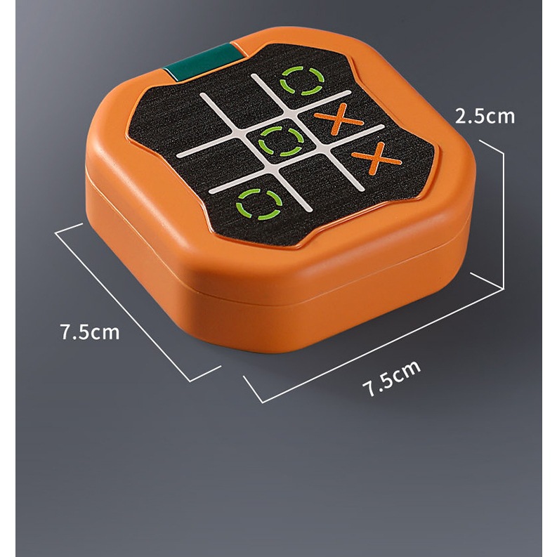 Tic-Tac-Toe ของเล่นครอบครัว 3 in 1 เกมปริศนามือถือ ของเล่นเกมกระดานแบบโต้ตอบ เกมคอนโซลปริศนา - รูปที่ 4