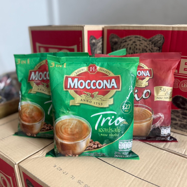 (ยิ่งซื้อ ยิ่งคุ้ม + ส่งฟรี) มอคโคน่า กาแฟ 3 in 1 27 ซอง แดง เขียว
