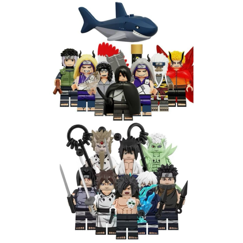 พร้อมส่งในไทย 🚚 ตัวต่อมินิฟิกเกอร์ อนิเมะญี่ปุ่น - นารุโตะ Naruto ( Hateke Kakashi Uchiha Sasuke Uchiha Shisui Indora )