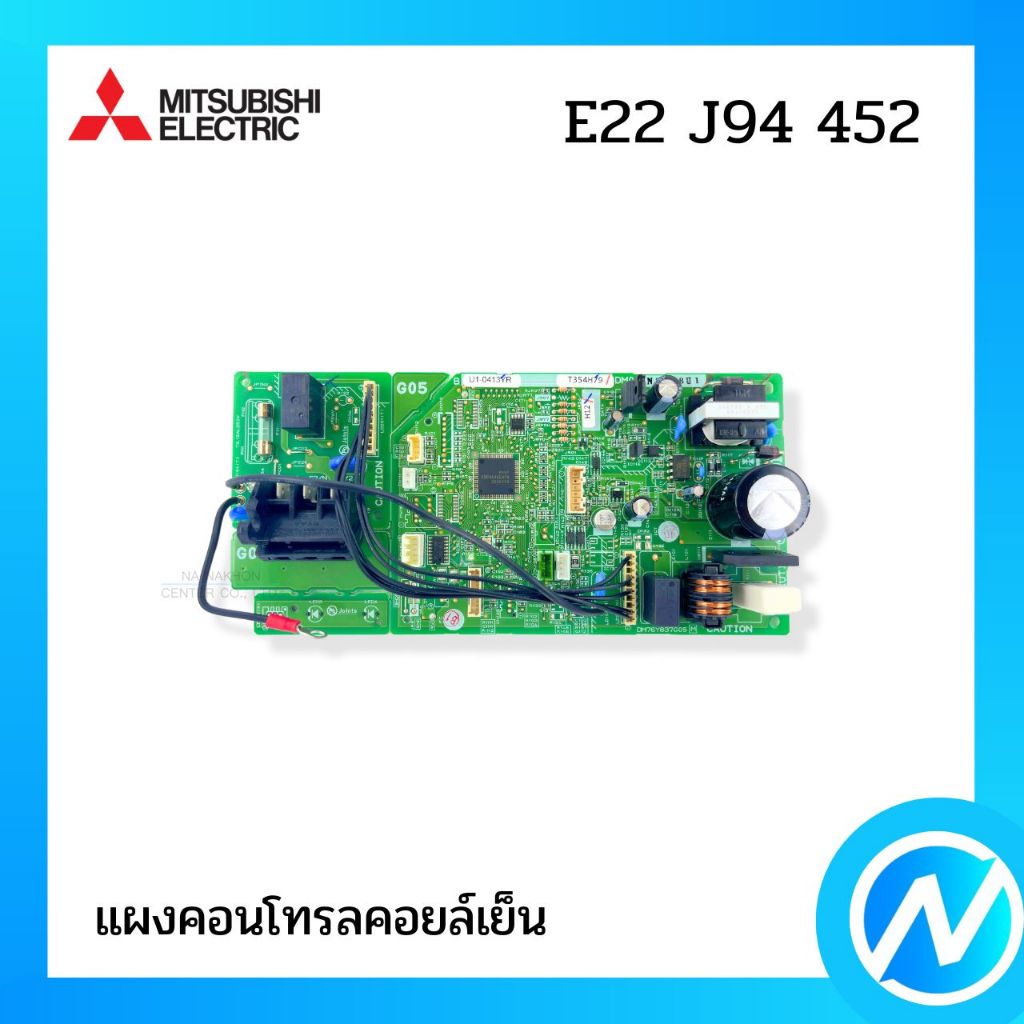 แผงคอนโทรลคอยล์เย็น แผงวงจรแอร์ อะไหล่แอร์ อะไหล่แท้ MITSUBISHI ELECTRIC รหัส E22 J94 452 (E22J94452)