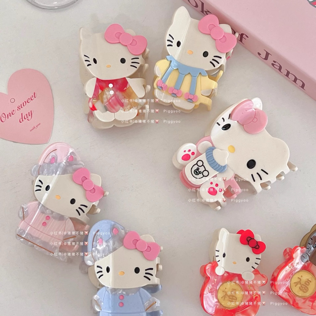(pre-order🇨🇳/ของแท้) sanrio ที่หนีบผมคิตตี้ hello kitty 🩰 piggyoo studio แบบจีซู blackpink