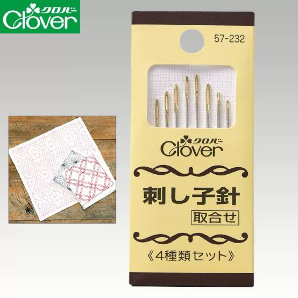 Clover เข็มซาชิโกะก้นทอง ญี่ปุ่น แพค 8 เล่ม (57-232)
