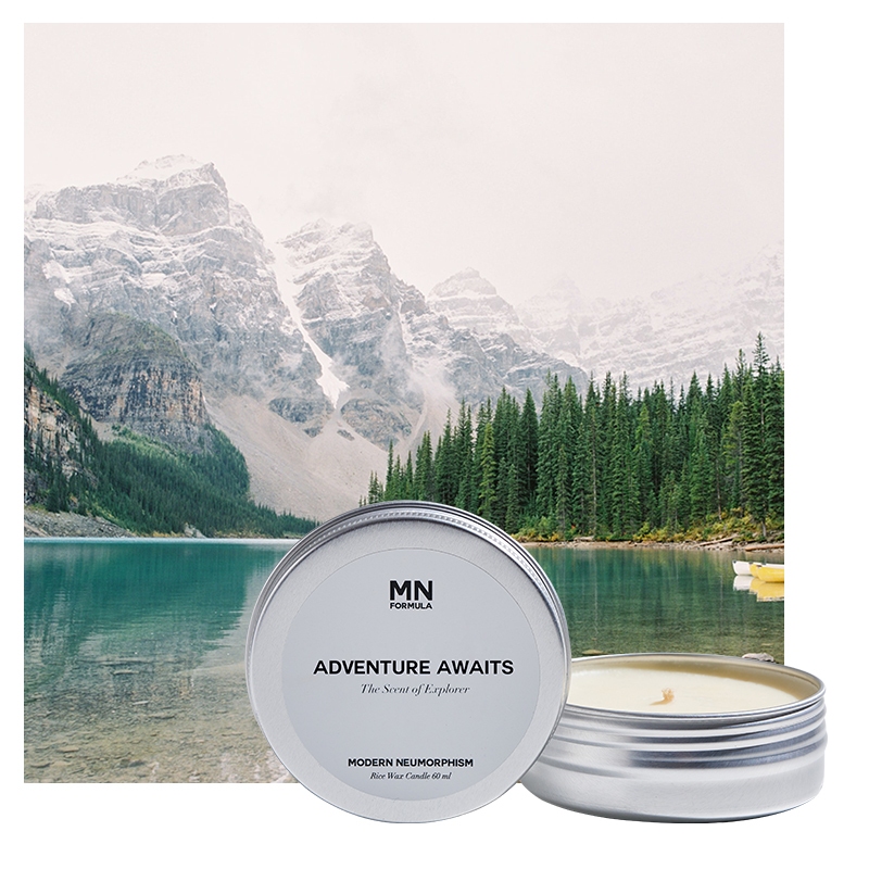 MN FORMULA Travel Candle กลิ่น Adventure Awaits เทียนหอมพกพาสำหรับเดินทาง เก็บยอดเขามาเป็นกลิ่น