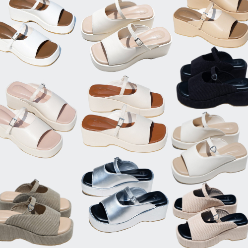 นิ่มและเบามากALIN รองเท้าส้นตึก 2.2นิ้ว รุ่นบาร์รี่ น้ำหนักเบามาก นิ่มมาก