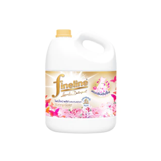 Fineline ไฟน์ไลน์ผลิตภัณฑ์ซักผ้าพลัส ซันนี่โกลด์ แกลลอน 2,800 มล. x1, สีทอง, สูตรลดกลิ่นอับชื้น