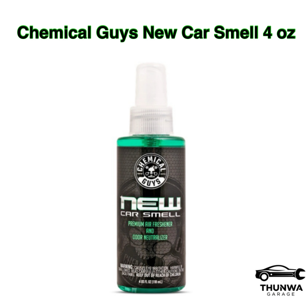 Chemical Guys New Car Smell Premium Air Freshener & Odor Eliminator (4 oz) น้ำหอมปรับอากาศขวดจริง