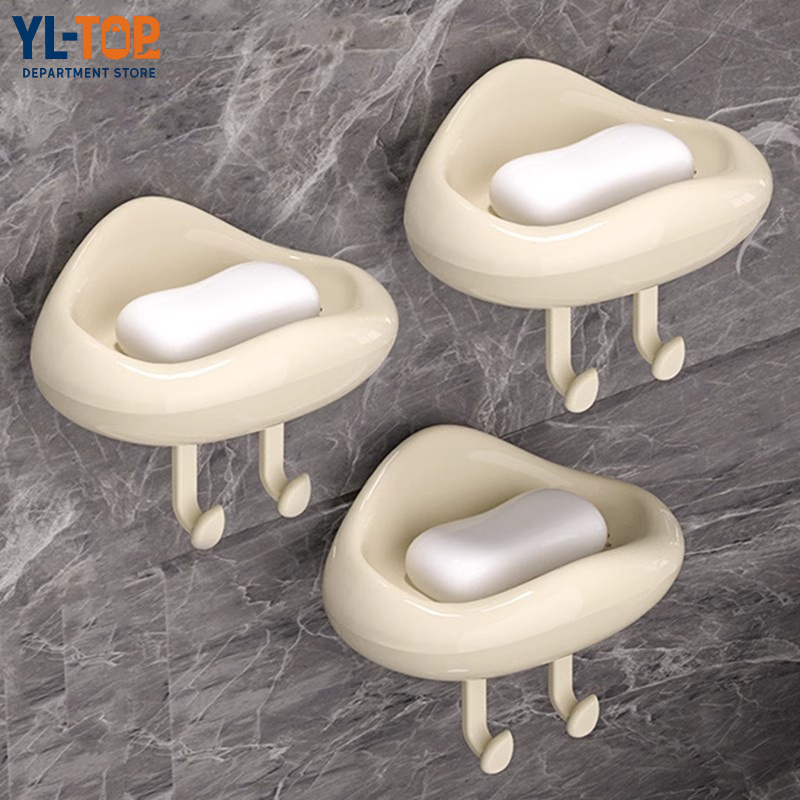 ที่วางสบู่รูปก้อนเมฆ (สีขาว)  - มีตะขอห้อย สำหรับแขวน/วางของอเนกประสงค์ G2764