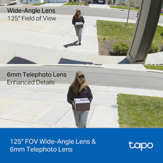 TP-LINK Tapo C246D 3MP+3MP 2K Indoor/Outdoor Dual Lens Pan/Tilt Security Camera [รับประกัน 2 ปี]