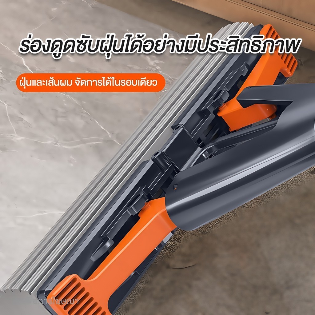 ไม้ถูพื้นหัวฟองน้ำ ไม้ม็อบ ไม้ถูพื้นแบบรีดน้ำ ด้ามจับอลูมิเนียมคุณสมบัติพิเศษช่วยดูดซับน้ำ - รูปที่ 3