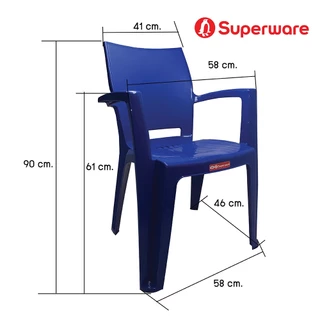 Srithai Superware เก้าอี้พลาสติก เก้าอี้สนาม เก้าอี้ท้าวแขน รุ่น CH-67 Denver มี 3 สี ขาว เขียวมะนาว และส้ม