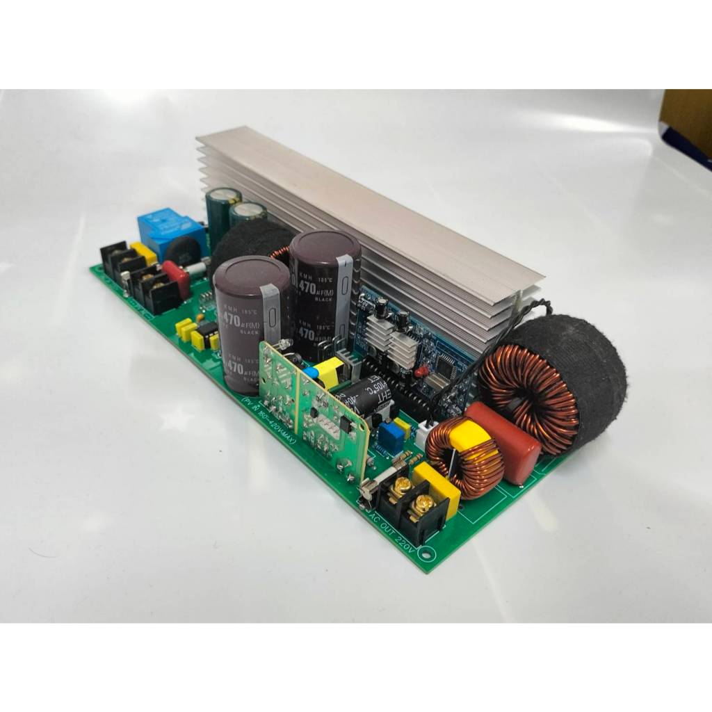 High Volt Inverter 3K อินเวอร์เตอร์ไฮโวลท์ มีบูสในตัว แผงน้อยใช้งานได้ ผสมไฟการไฟฟ้าในตัว