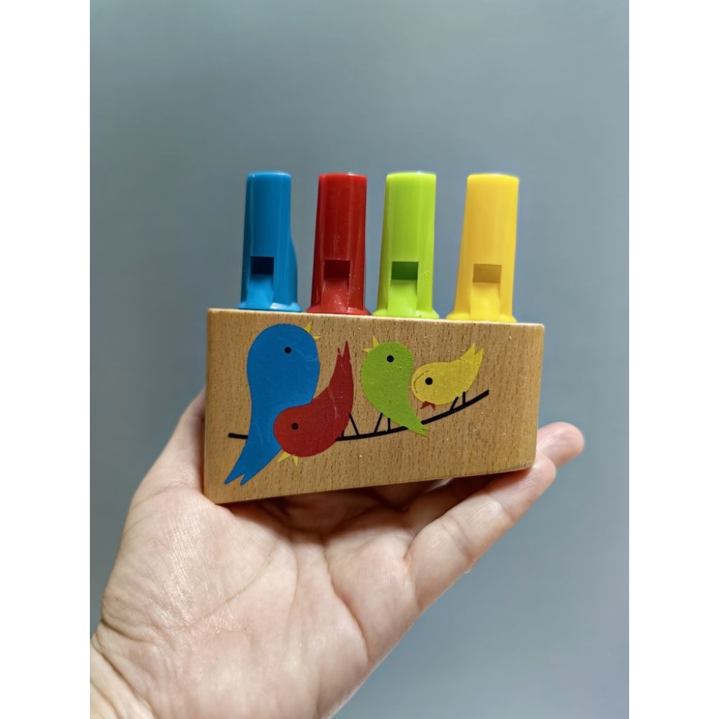พร้อมส่ง ของเล่นมือสอง Hape Rainbow pan Flute