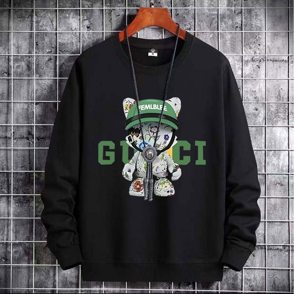 BK-1310-O เสื่อแขนยาวคอกลม ลายน่ารัก เสื้อแขนยาวแฟชั่นเกาหลี ใส่ได้ทุกฤดู สีไซส์ครบ ปลีกและส่ง