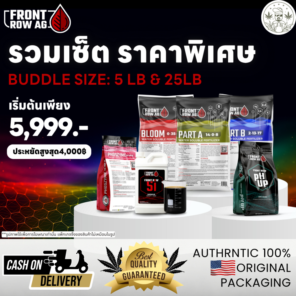 Front Row AG เพิ่มประสิทธิภาพการเจริญเติบโตของพืชด้วยด้วยฟรอนโรว์ เซ็ททดลองปลูกหรือจะเป็นเซ็ทประหยัด