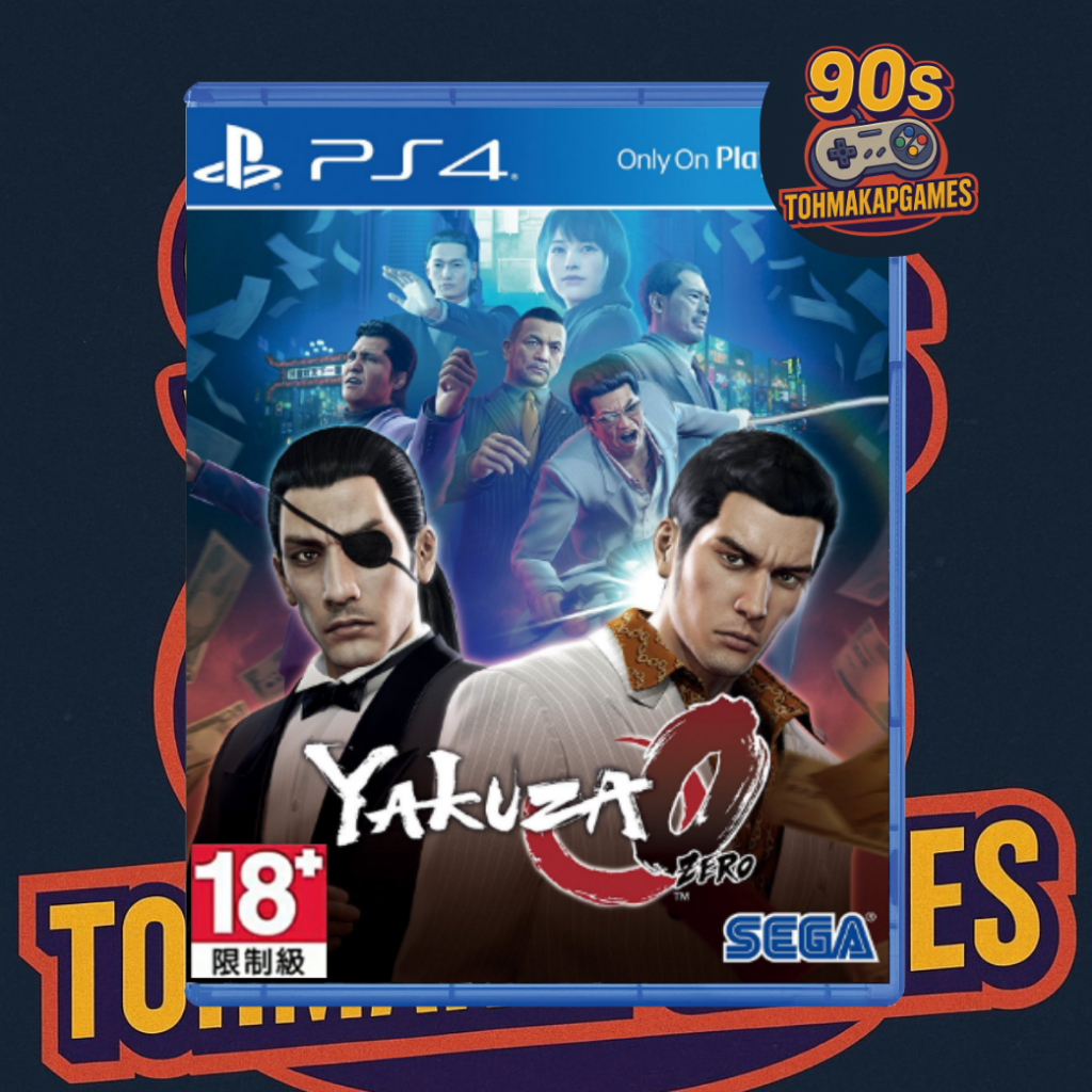 (มือ2) แผ่นเกม PS4 : Yakuza 0 (R1/US)(R3)