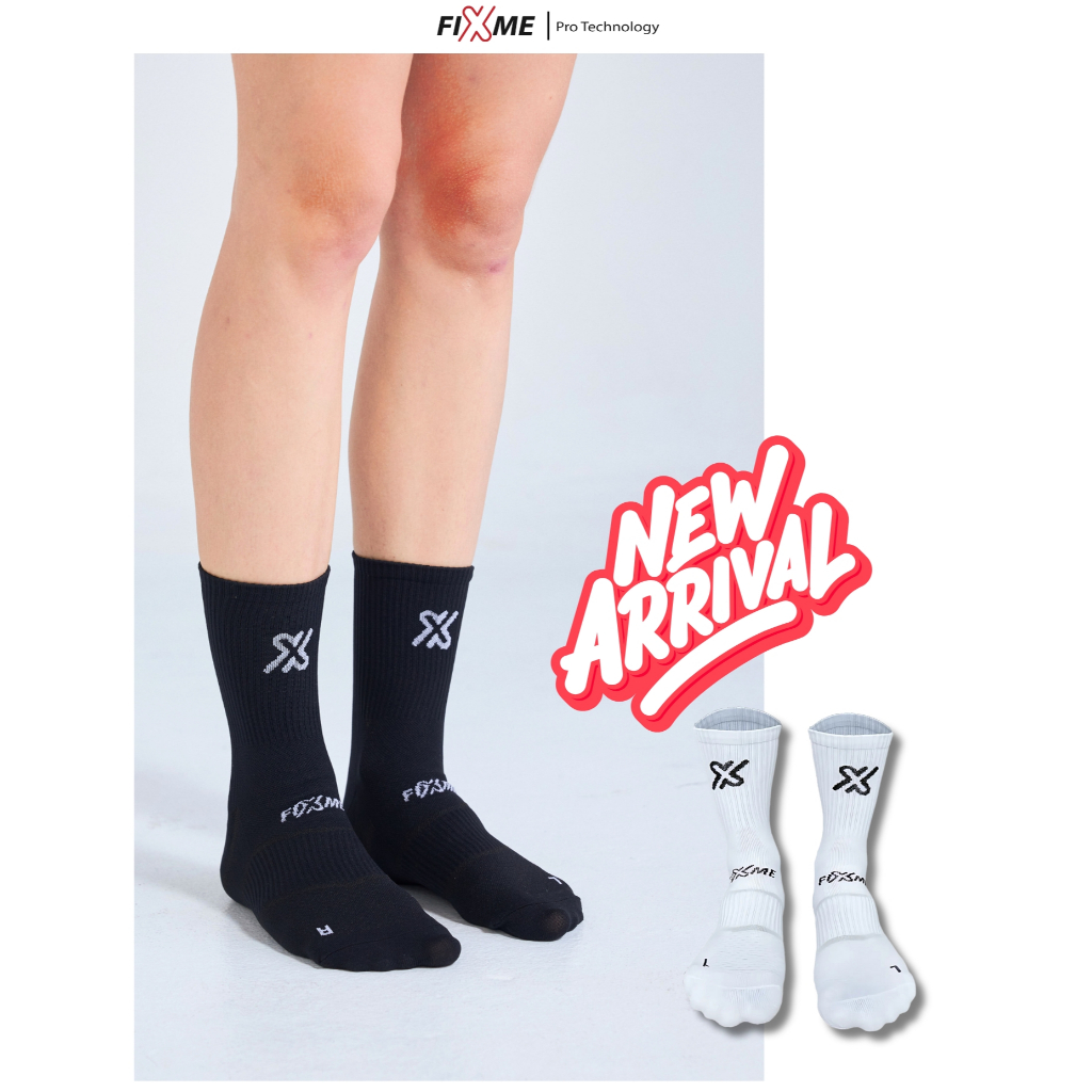 (รุ่นใหม่) ถุงเท้าวิ่ง FIXME รุ่น Air  ถุงเท้ากีฬา แห้งไว กระชับ ใส่วิ่งและเล่นกีฬา sock