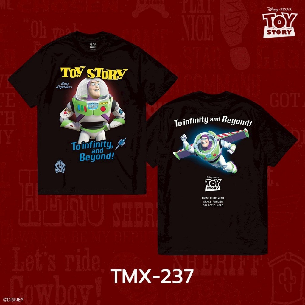 Power 7 Shop เสื้อยืดการ์ตูน ลาย”Buzz Lightyear” จาก Toy Story ลิขสิทธิ์แท้ DISNEY (TMX-237) ราคา ถูกที่สุด ดีลบีเคเค