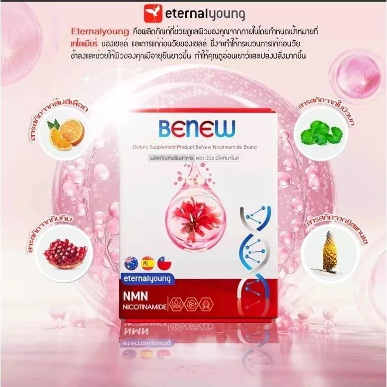 BeNew NMN Nicotinamide วิตามินต้านแก่ thumbnail 3