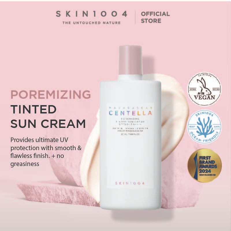 (Buy one get one free)SKIN1004 Madagascar Cenla Poremizing Tinted Sun Cream 50ml