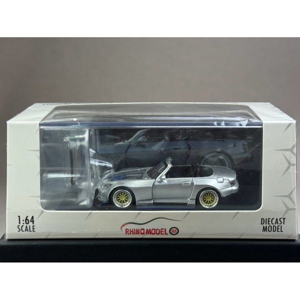 🔹Honda S2000 Silver Scale 1:64 ยี่ห้อ Rhino Model