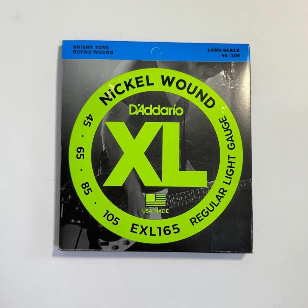 สายเบส 4 สาย ยี่ห้อ DADDARIO (เบอรฺ์ 045-105) Electric Bass รุ่น EXL165