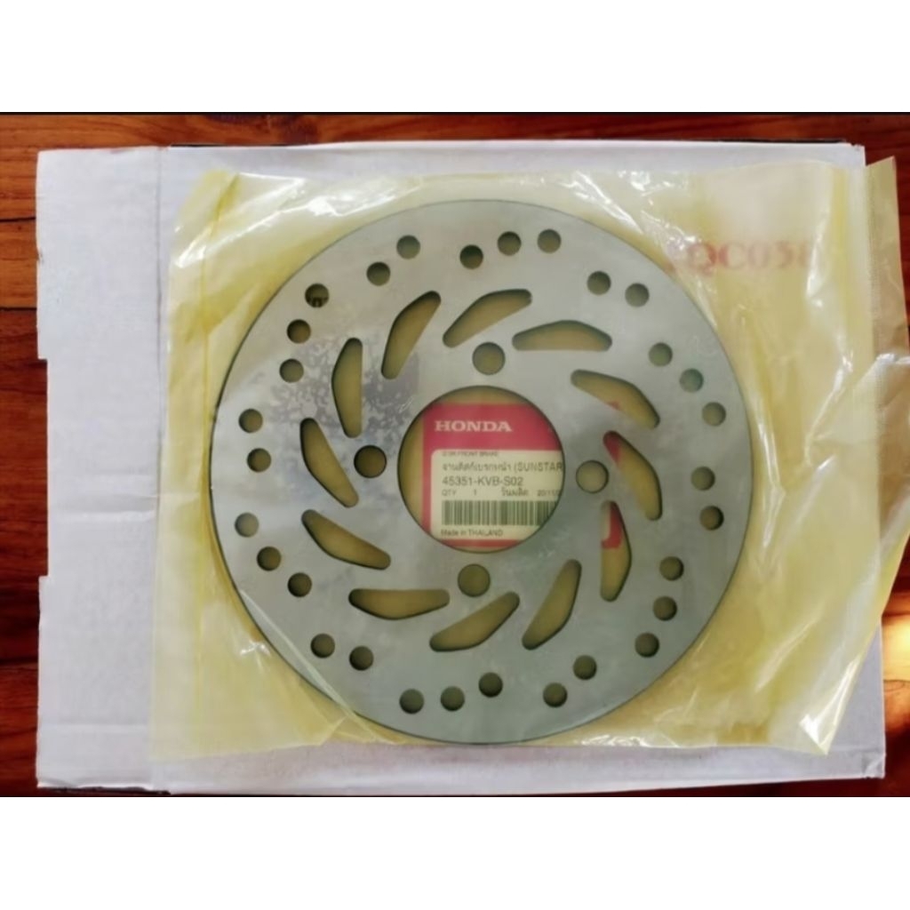 จานดิสเบรคหน้า CLICK110-i, CLICK125-i, SCOOPY-i ทุกรุ่นปีทั้งเก่า-ใหม่ แท้เบิกศูนย์  45351-KVB-S02