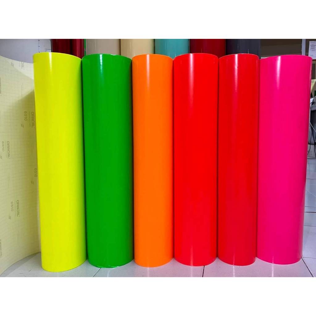 สติ๊กเกอร์เรืองแสง ORACAL Fluorescent หน้ากว้าง 63 cm. ORACAL
