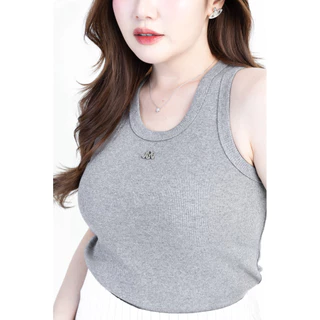 Simple Tank top เสื้อกล้าม เสื้อแขนกุด รุ่นT66 - Mesave