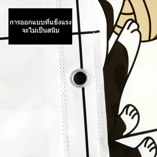 ม่านห้องน้ํากันเชื้อรา ผ้าม่านกันน้ำ PEVA ม่านพลาสติก 80*180/150*180/200* 200CMมี3ลายให้เลือก