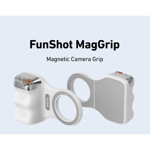 [พร้อมส่ง] TELESIN fun shot magnetic grip2 for smartphone (White) P5-MP-001WH ราคา ถูกที่สุด ดีลบีเคเค แกลเลอรีภาพที่ 6